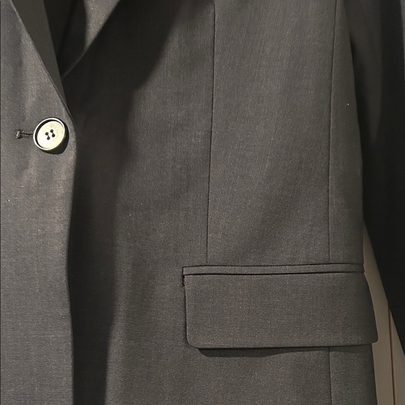 Theory Black Wool Jacket Blazer Size 4 - Picture 3 of 5